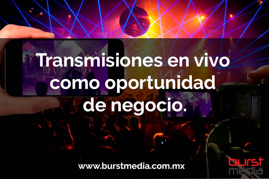 Transmisiones en vivo como oportunidad de negocio.